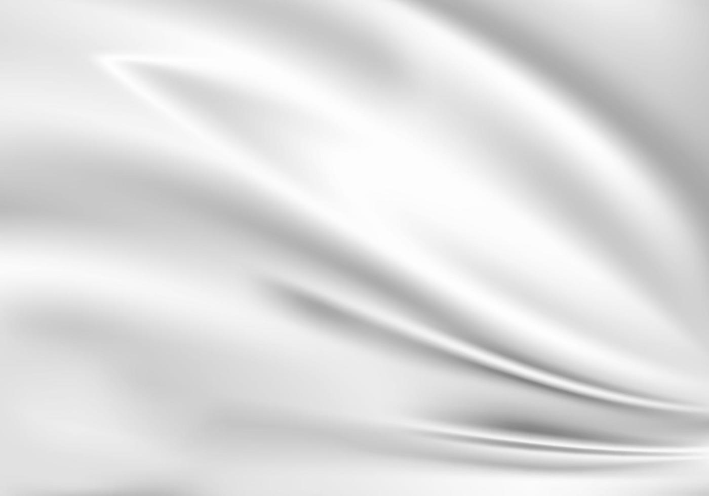 sfondo vettoriale astratto lusso seta grigio trama materiale velluto con 3d rendering vettoriale, illustrazione 3d mock up forme di forma d'onda satinata per la visualizzazione del prodotto. sfondo per oggetto in moderno.