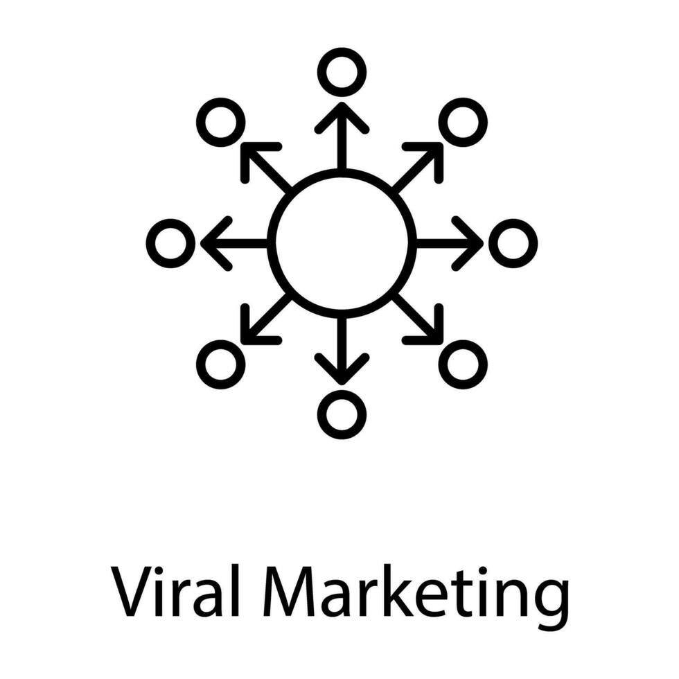 Internet e digitale marketing linea icone vettore