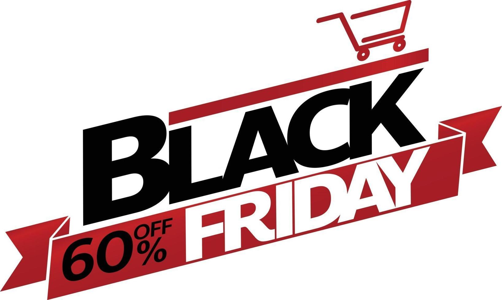 progettazione di tag di promozione del negozio di vendita blackfriday per il marketing vettore