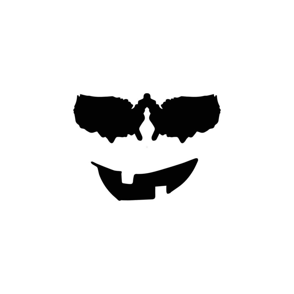orrore Sorridi icona. semplice stile Halloween giorno manifesto sfondo simbolo. orrore marca logo design elemento. orrore maglietta stampa. vettore per etichetta.