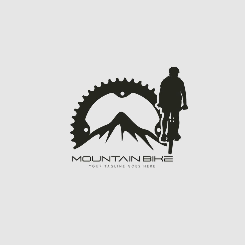 vettore logo mountain bike