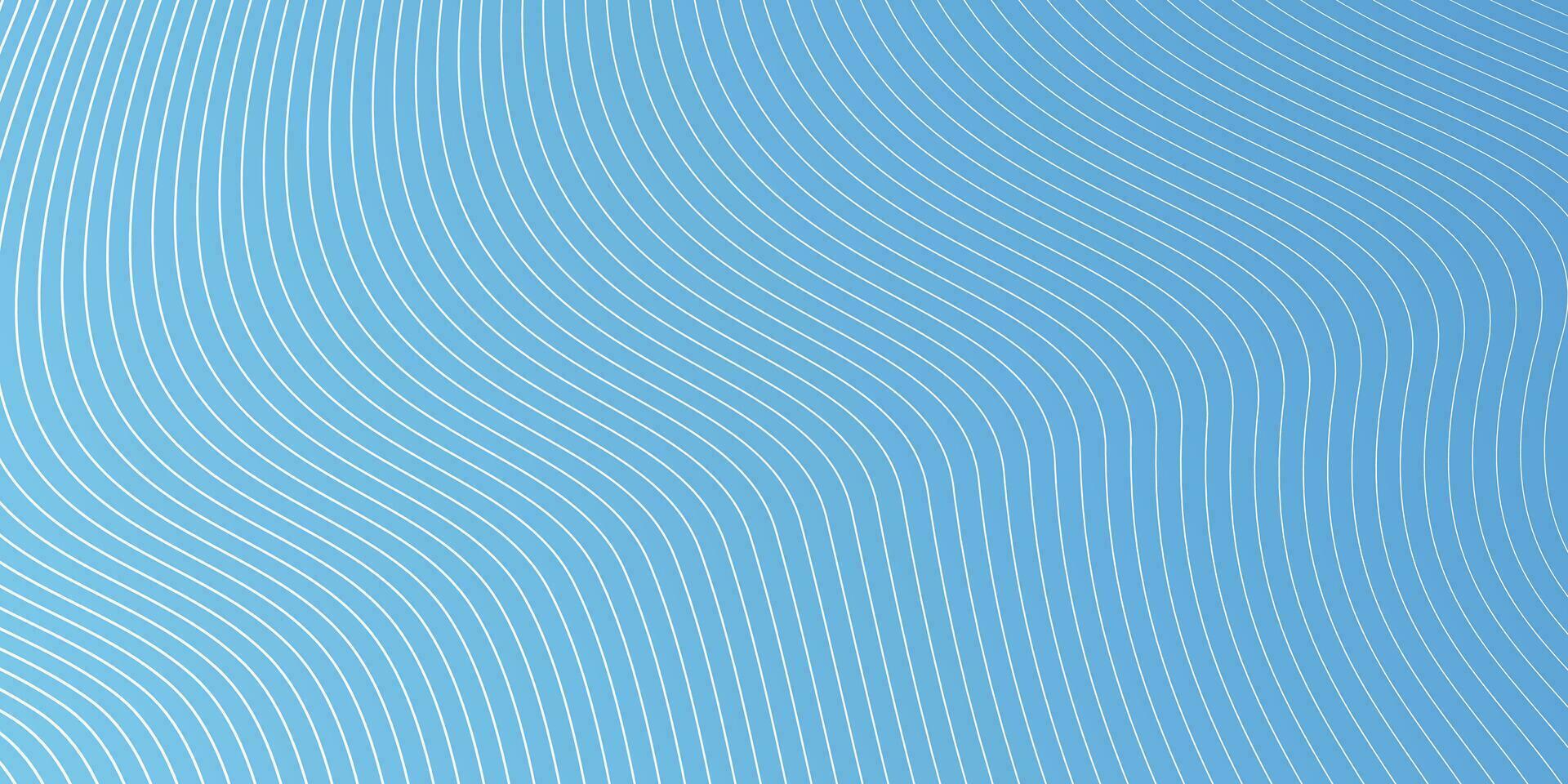 astratto liscio onda su un' blu sfondo. dinamico suono onda. design elemento. vettore illustrazione.