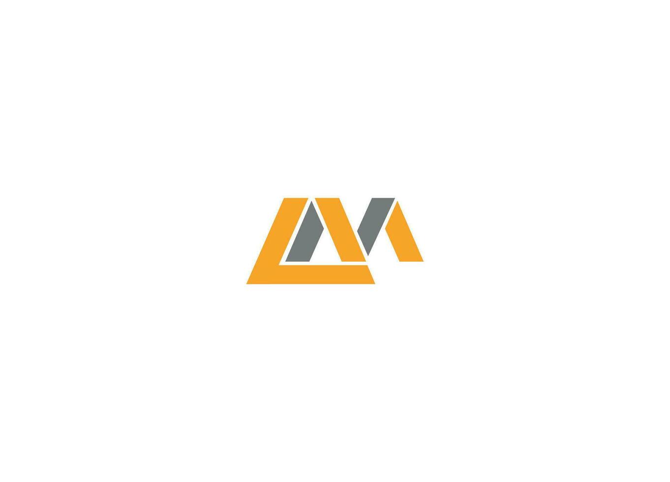 lm iniziale moderno creativo logo design vettore icona modello
