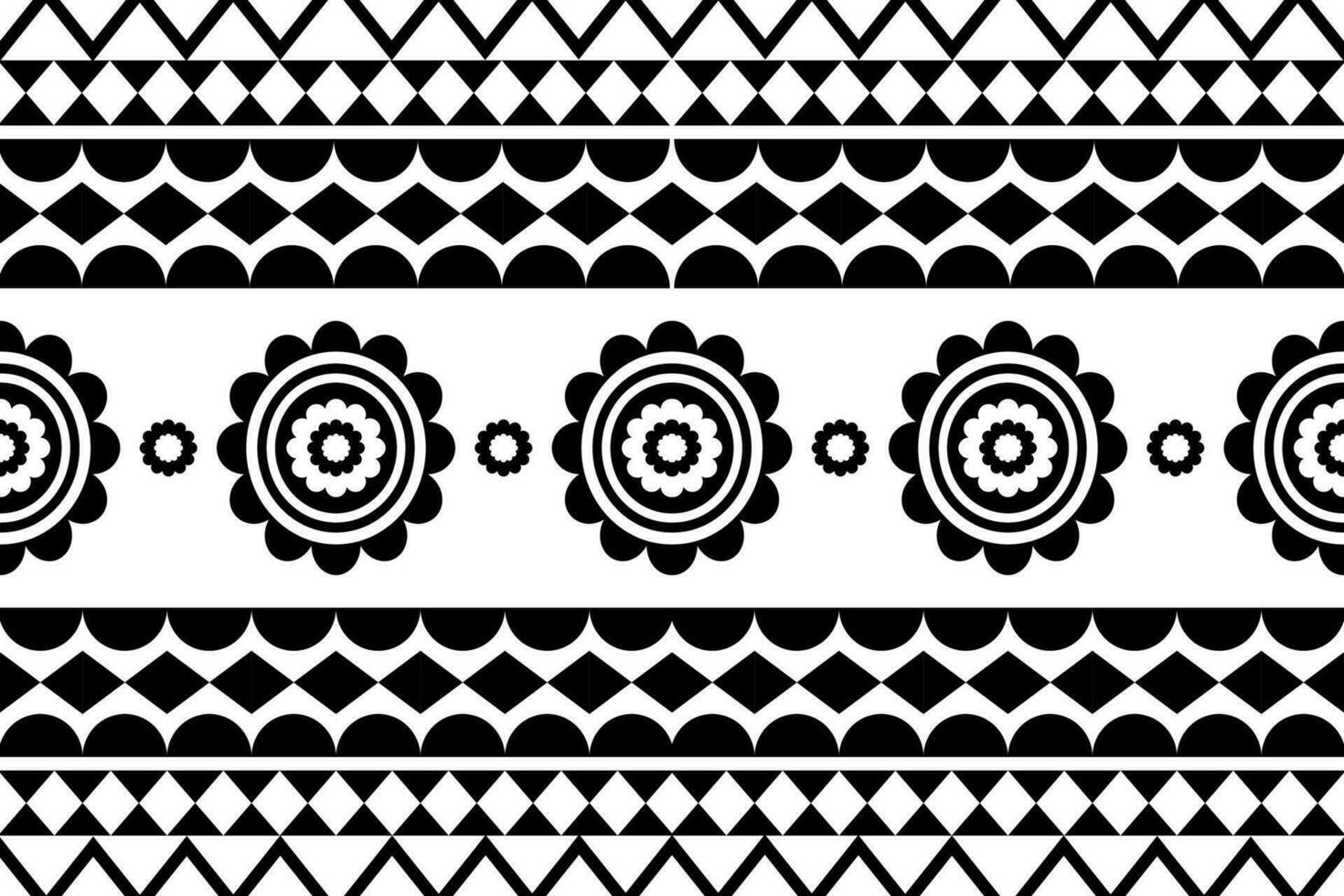tribale etnico modello nel nero e bianca colore. design per bakcground o telaio vettore