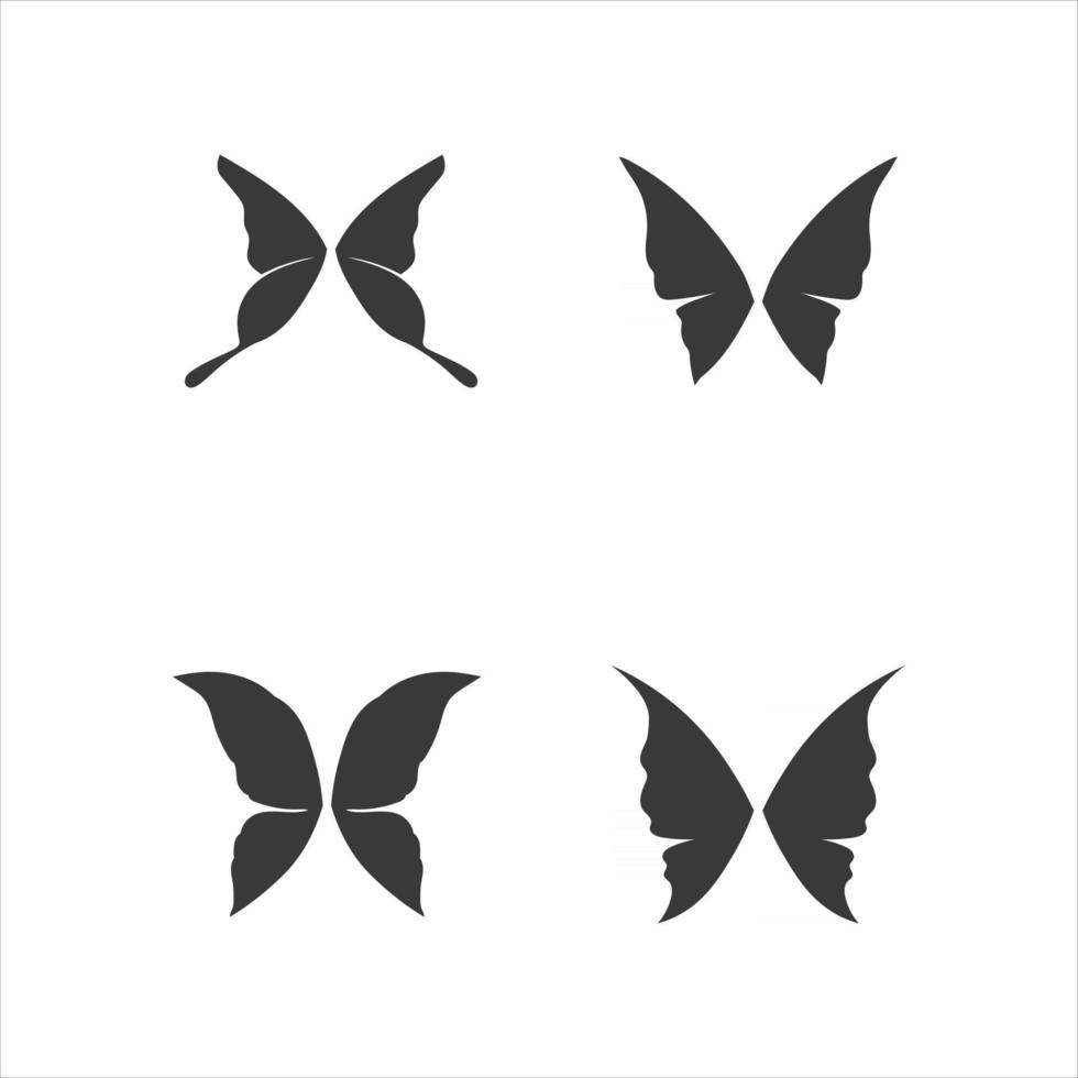 bellezza farfalla icona design animale vettore logo set di icone alla moda natura animale