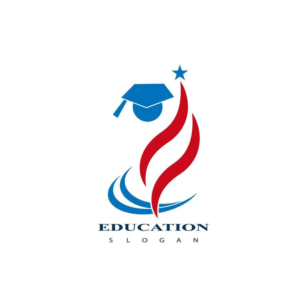 modello di vettore di progettazione di logo di istruzione