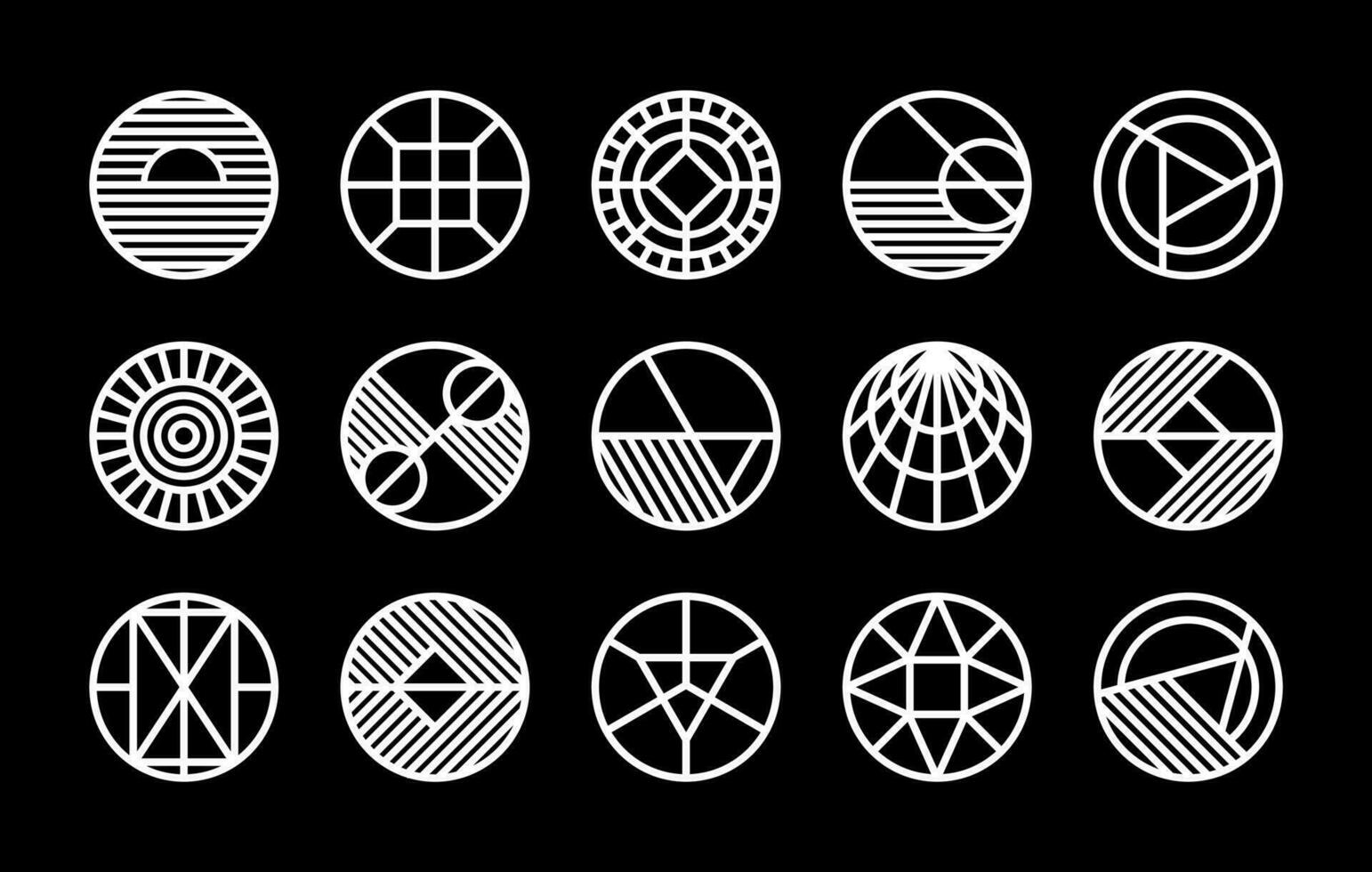 minimalista digitale linea astratto cerchio logo fascio. moderno Tech linea il giro logo. vettore