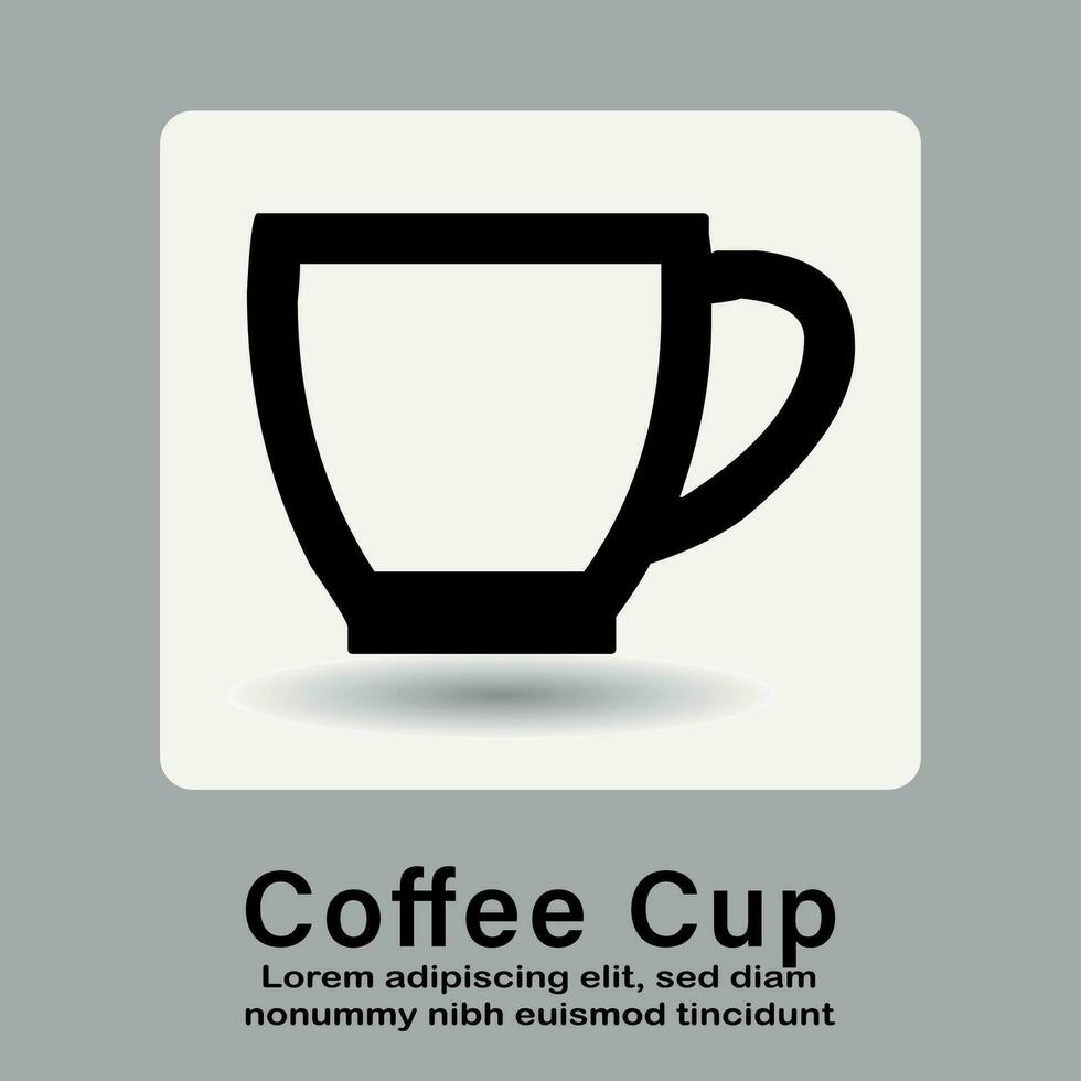 caffè tazza icona, caldo caffè tazza icona per uso applicazioni e siti web vettore illustrazione.