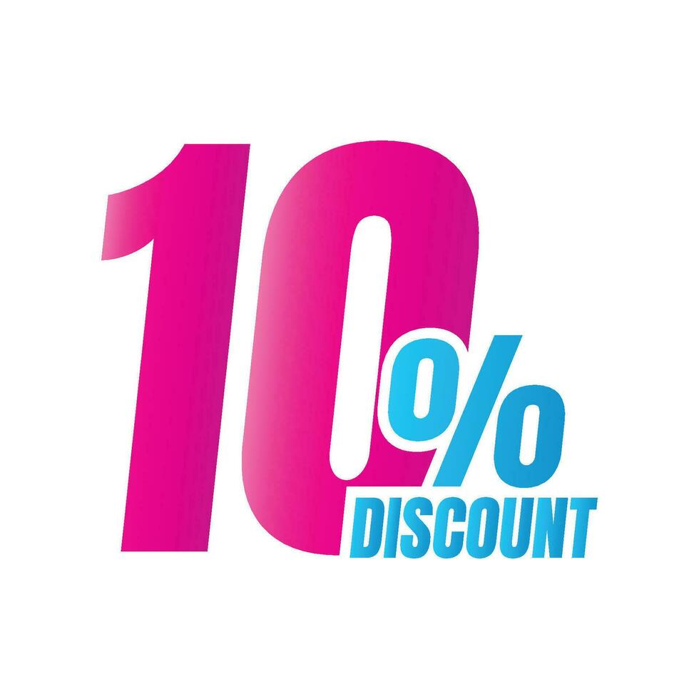 10 per cento sconto affare icona, 10 per cento speciale offrire sconto vettore, 10 per cento vendita prezzo riduzione offerta, Venerdì shopping vendita sconto percentuale design vettore