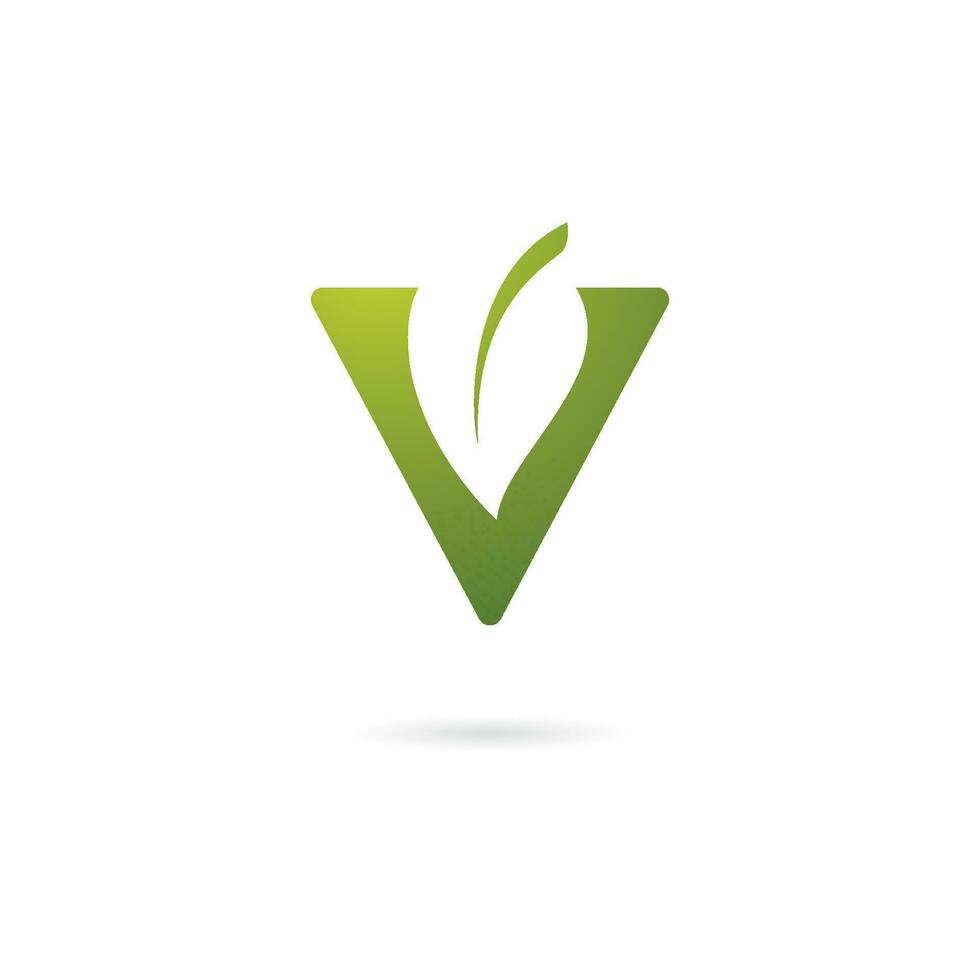 icona di vettore del modello di affari del logo della lettera v