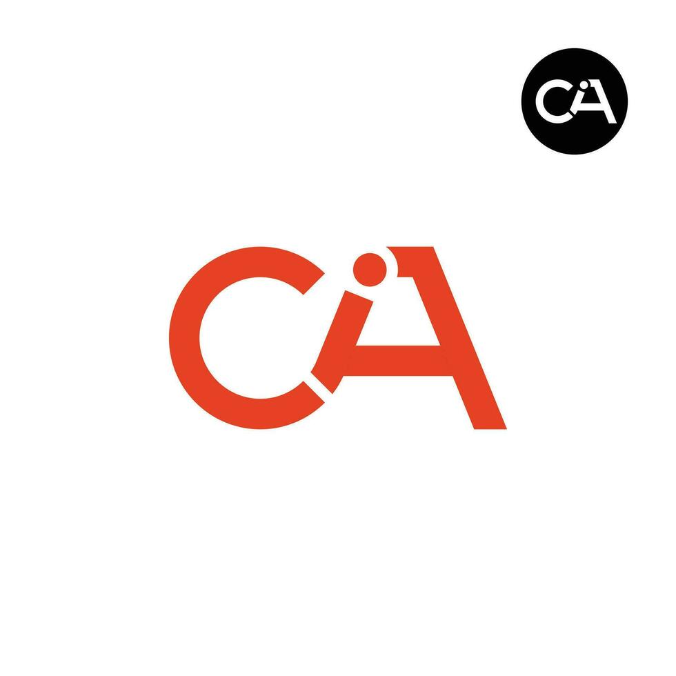 lettera cia monogramma logo design vettore