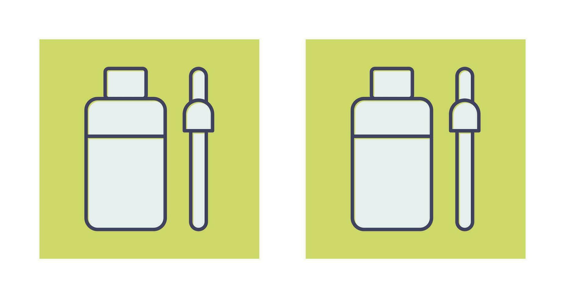 bottiglia e contagocce vettore icona