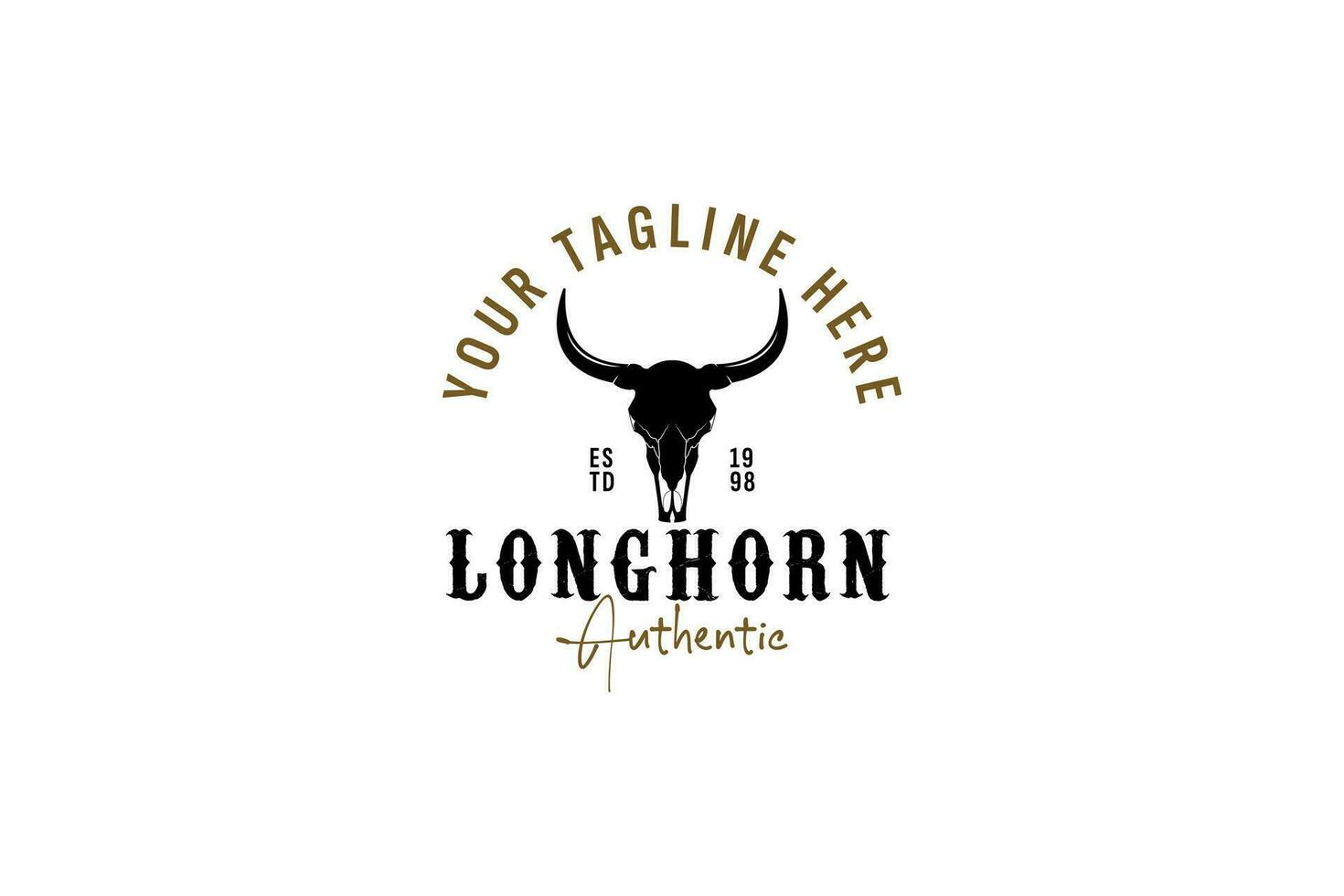 Longhorn logo vettore icona illustrazione