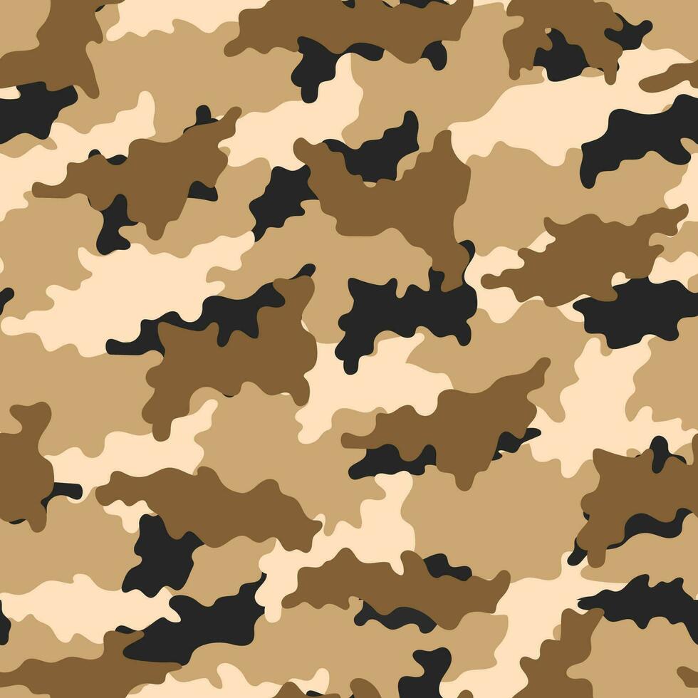 astratto deserto camuffare senza soluzione di continuità modello vettore moderno militare sfondo. modello stampato tessile tessuto.