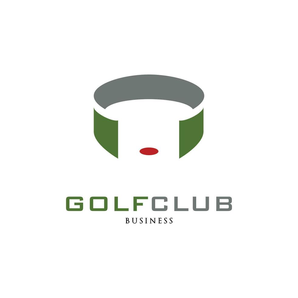 golf club icona logo design modello vettore