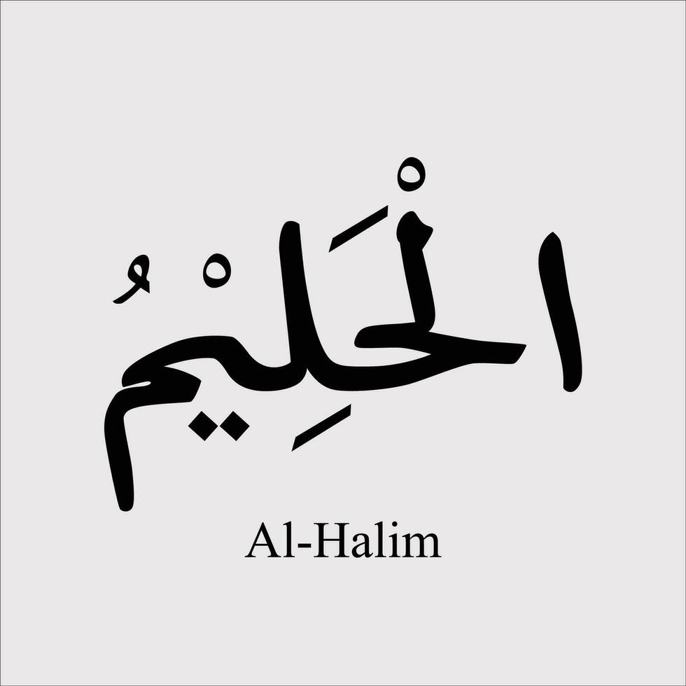 asmaul husna al halim vettore