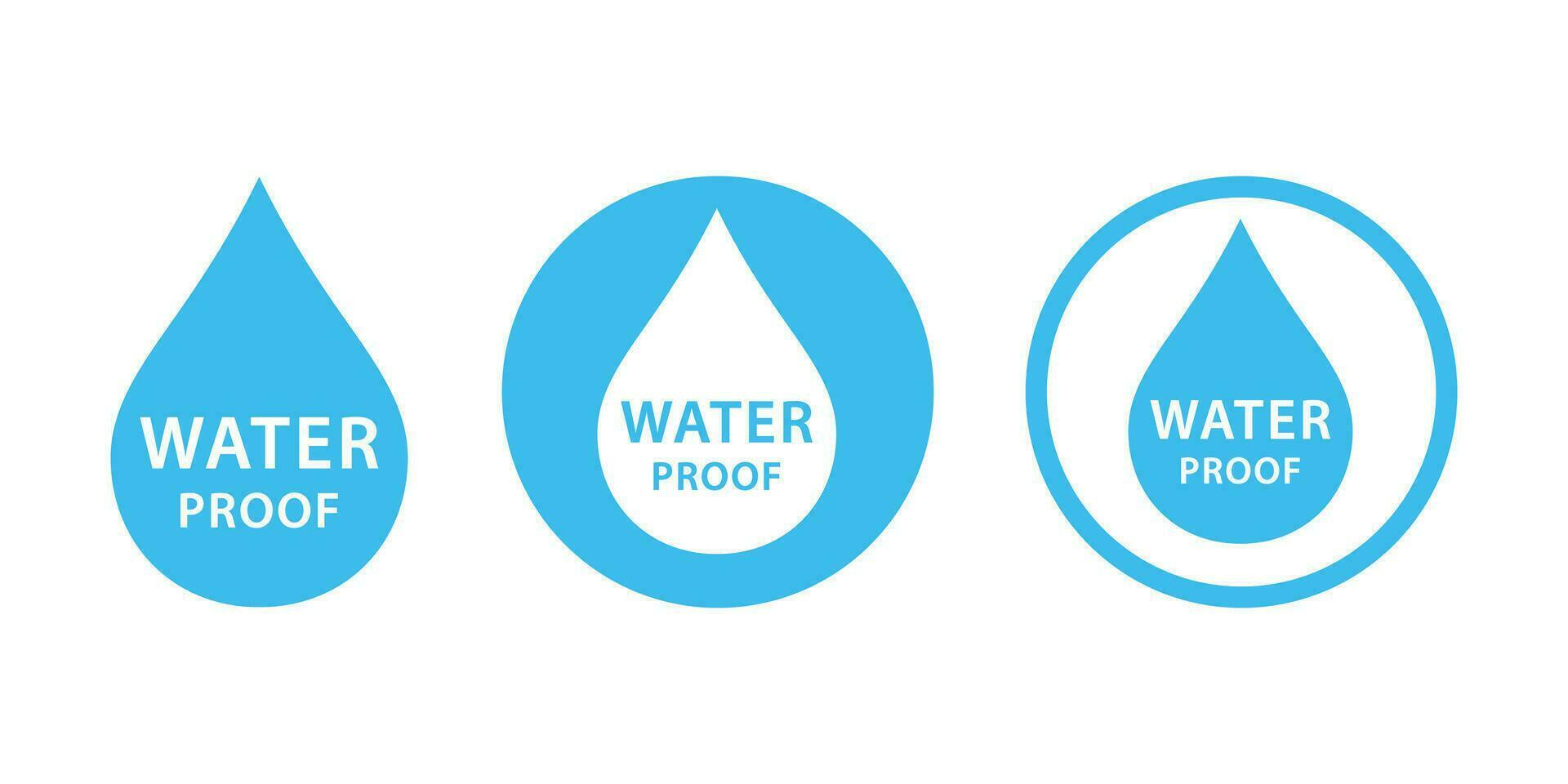 impermeabile vettore icona illustrazione. acqua prova logo, icona e vettore