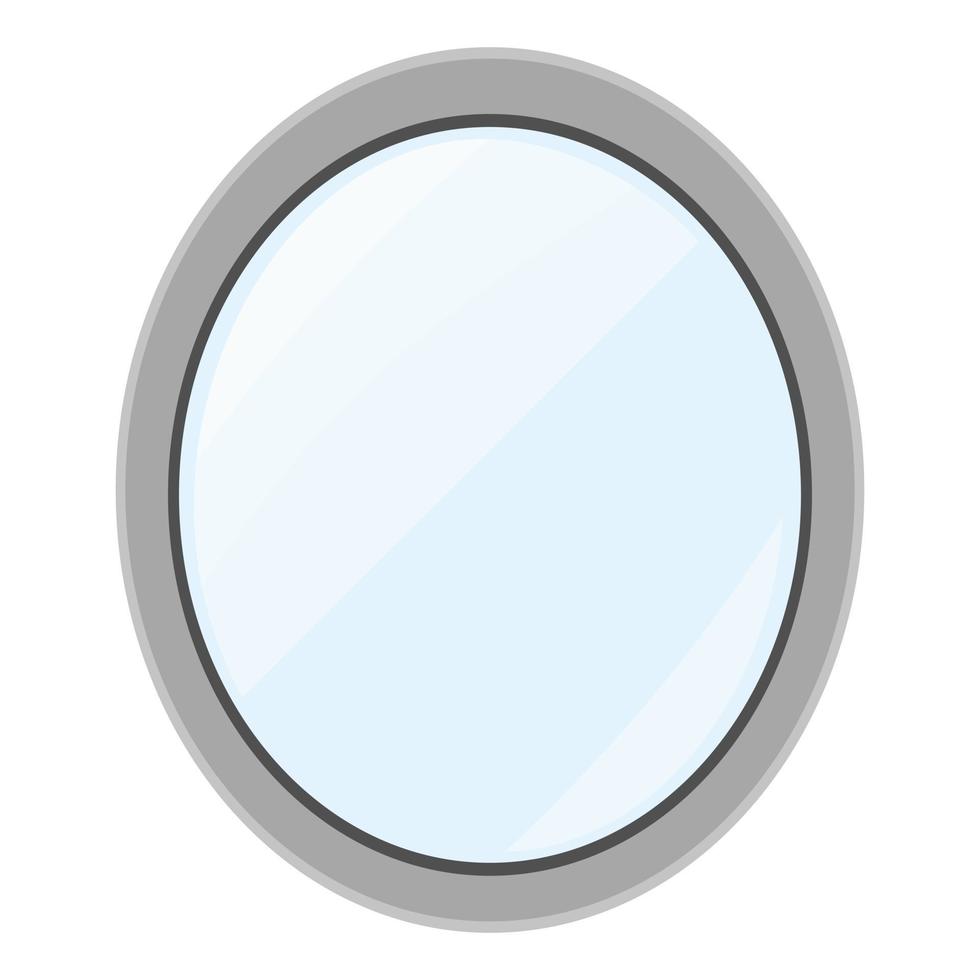 specchio ovale dell'oggetto dell'illustrazione di vettore del fumetto