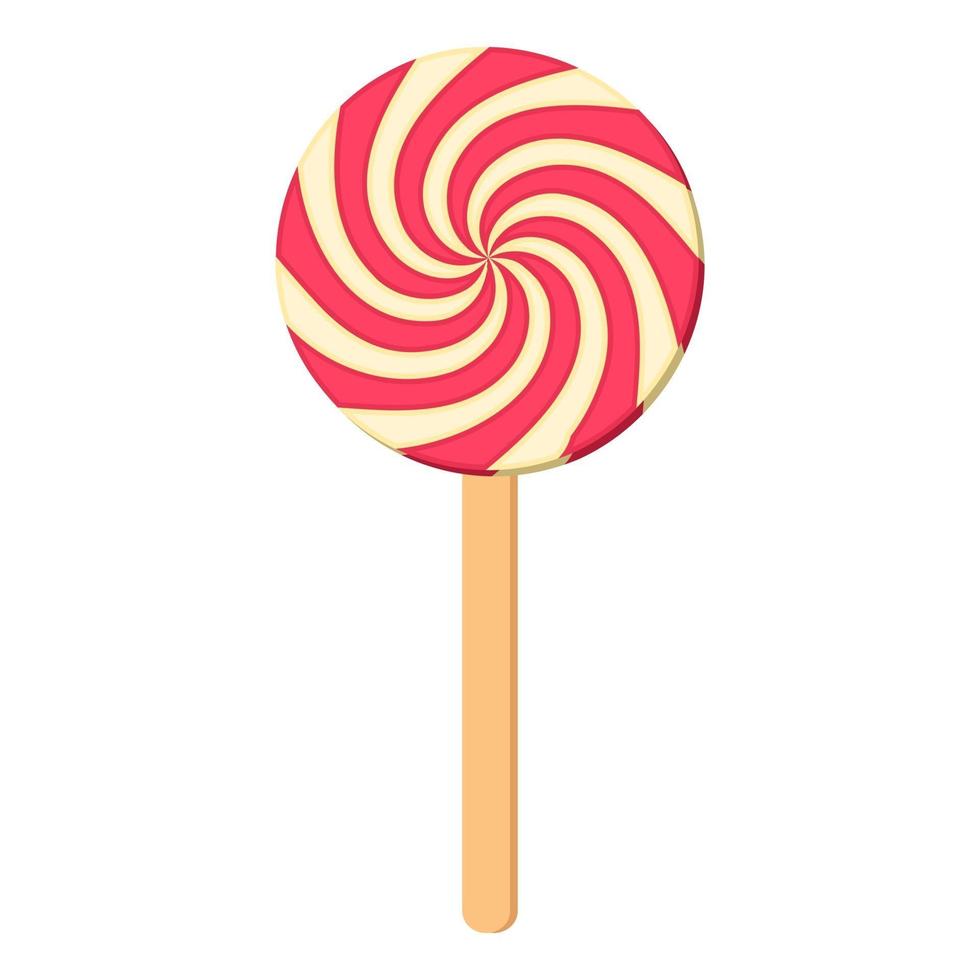 fumetto illustrazione vettoriale oggetto isolato caramelle dolci lecca-lecca
