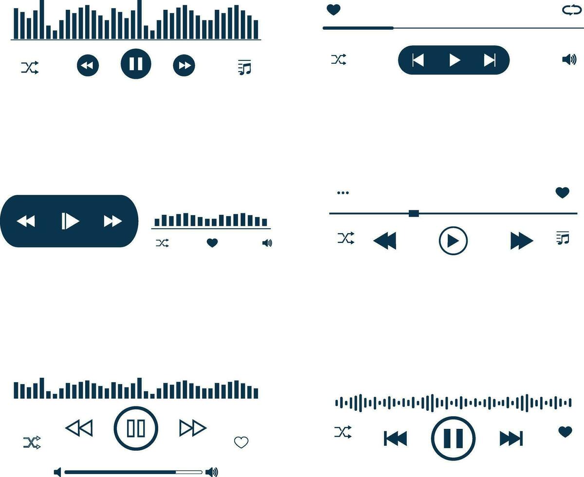 musica giocatore copertura design con pulsante e traccia, vettore illustrazione