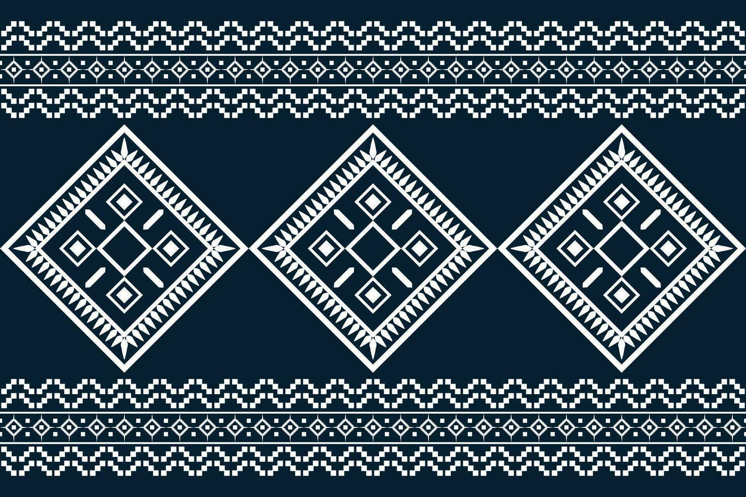 etnico ikat tessuto modello geometrico stile.africano ikat ricamo etnico orientale modello blu sfondo. astratto,vettore,illustrazione.trama,abbigliamento,cornice,decorazione,tappeto,motivo. vettore