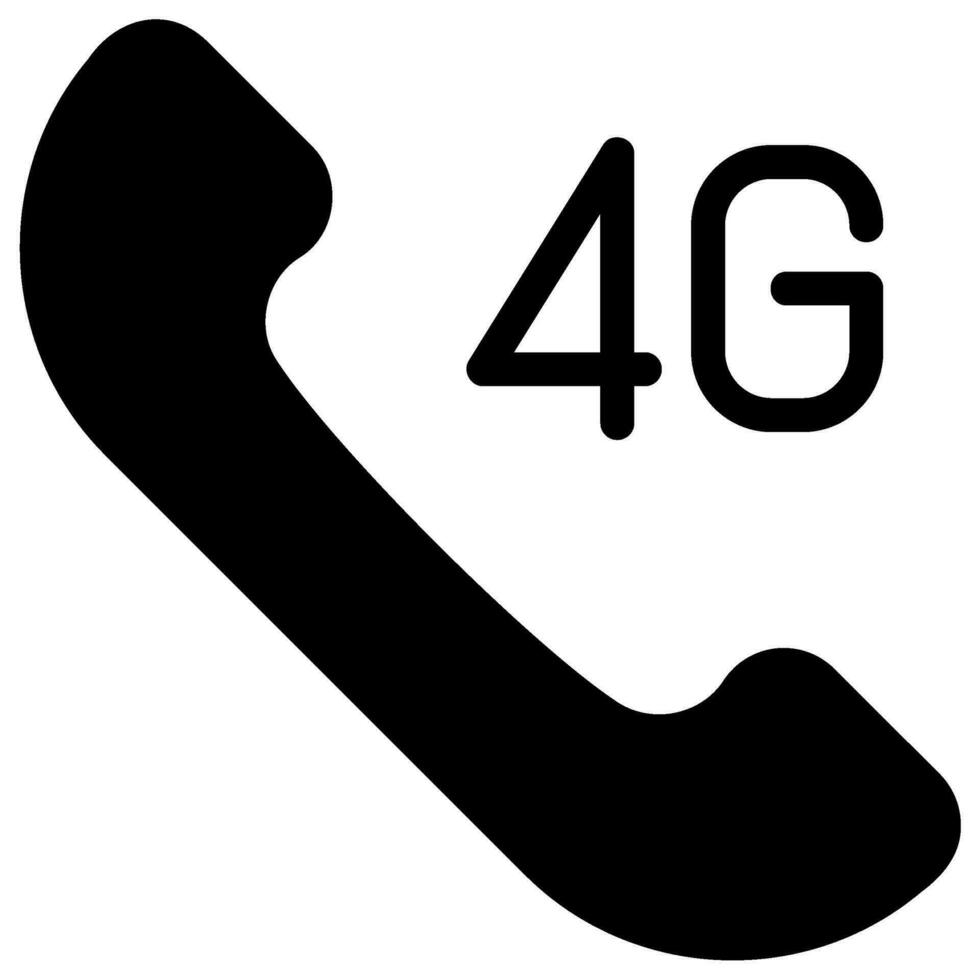 4g glifo icona vettore