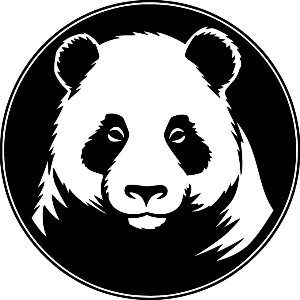 panda - minimalista e piatto logo - vettore illustrazione