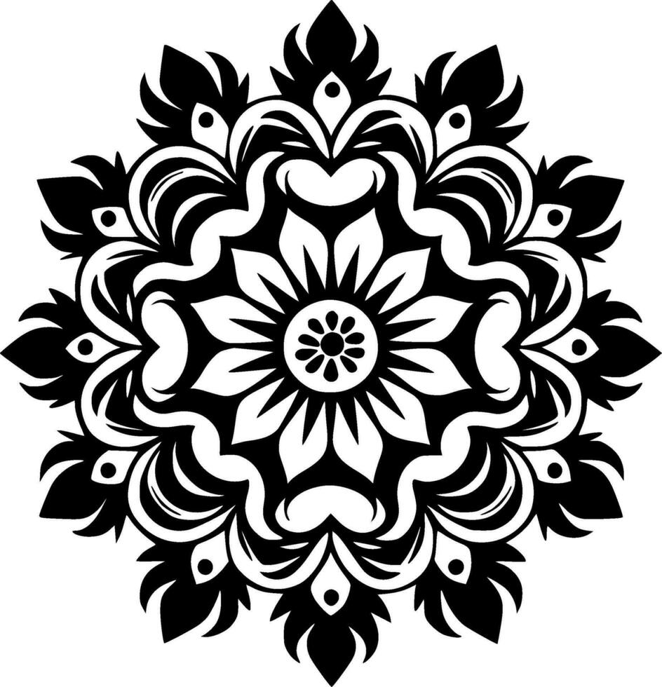 mandala, minimalista e semplice silhouette - vettore illustrazione