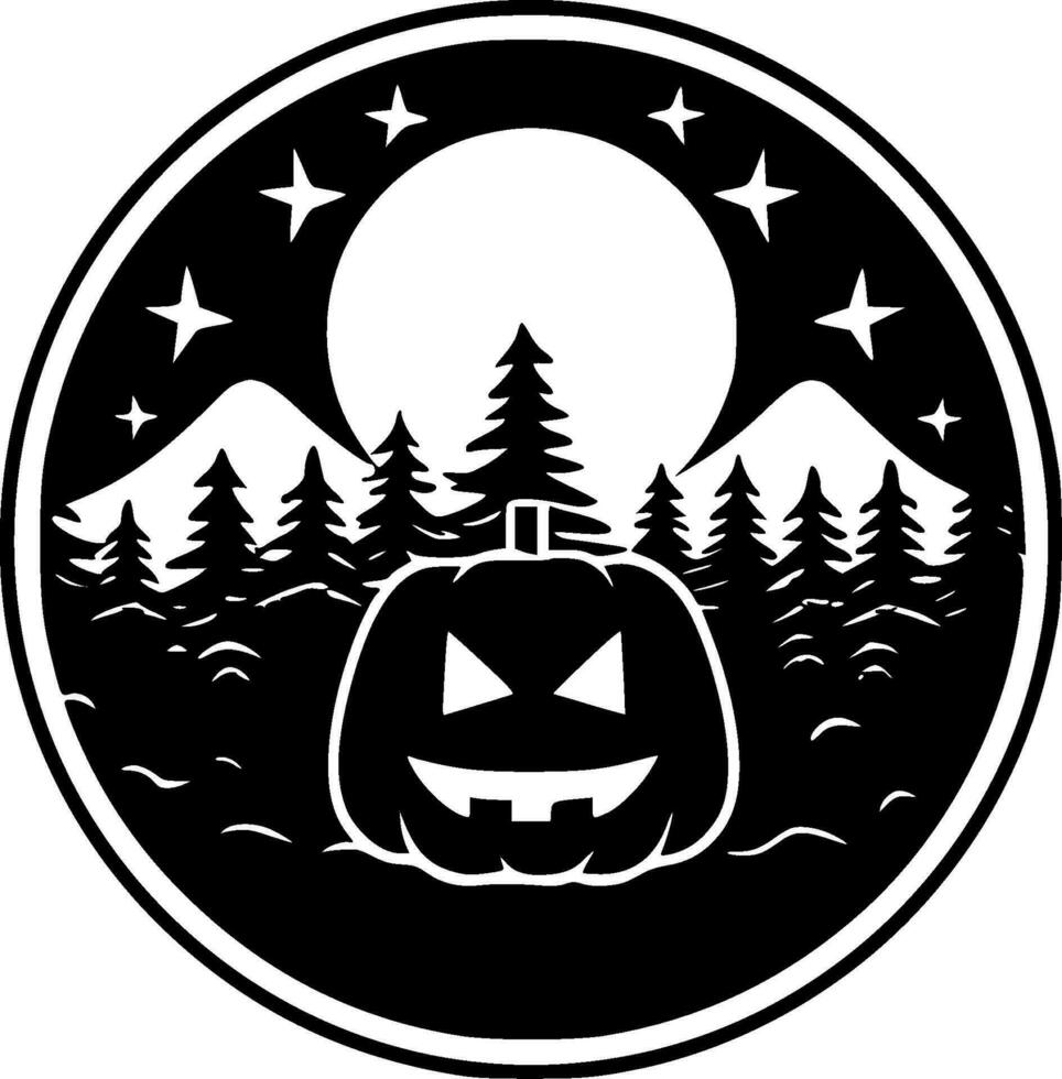 Halloween, minimalista e semplice silhouette - vettore illustrazione