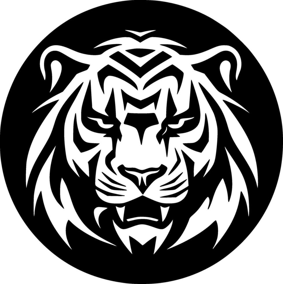 tigre - minimalista e piatto logo - vettore illustrazione