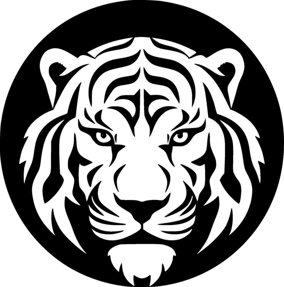 tigre, minimalista e semplice silhouette - vettore illustrazione