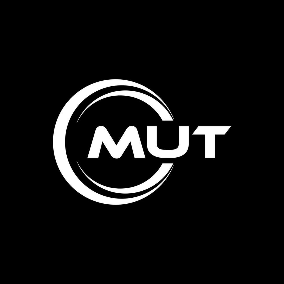 mut logo disegno, ispirazione per un' unico identità. moderno eleganza e creativo design. filigrana il tuo successo con il Impressionante Questo logo. vettore