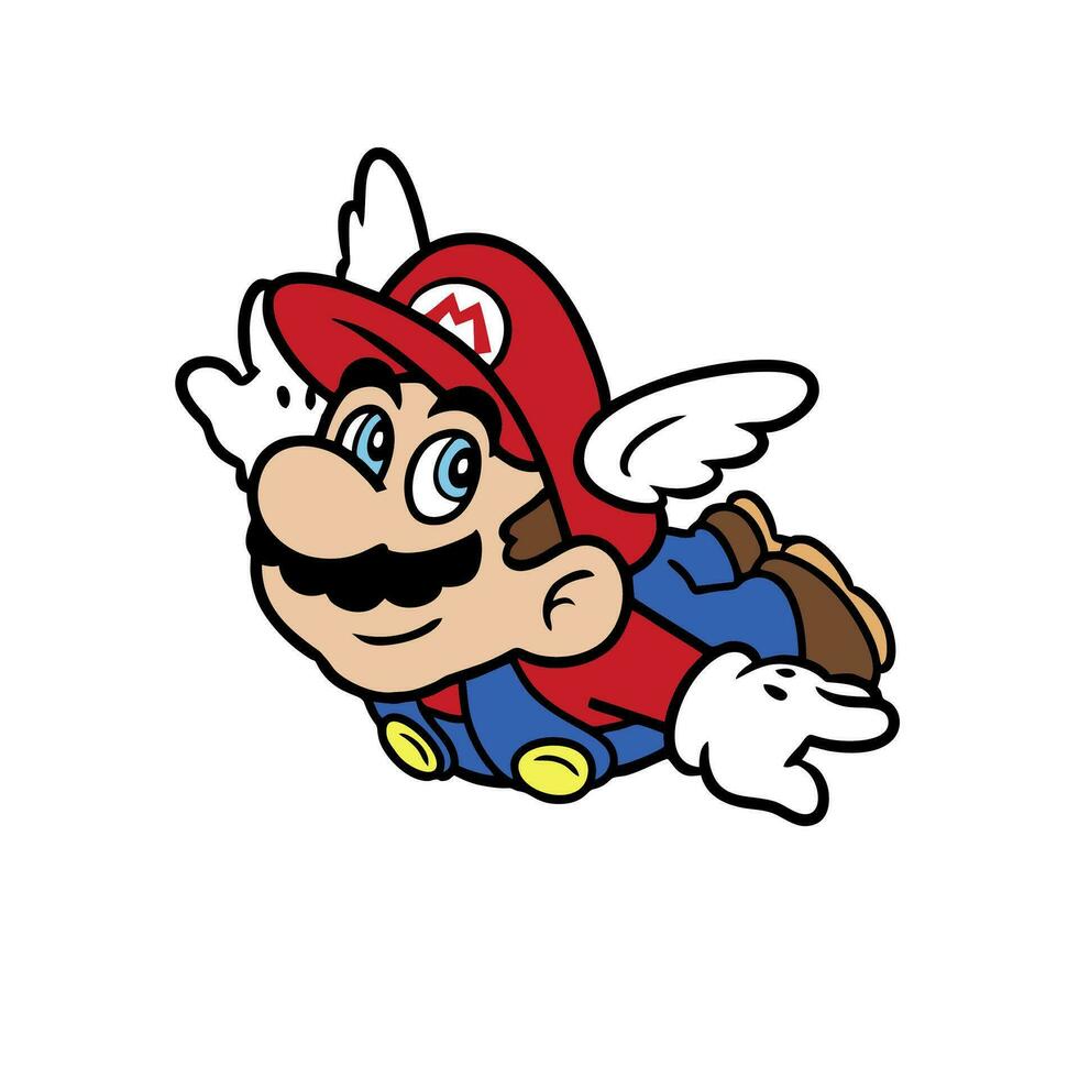 carino illustrazione disegni per il personaggi nel il super Mario fratelli gioco vettore