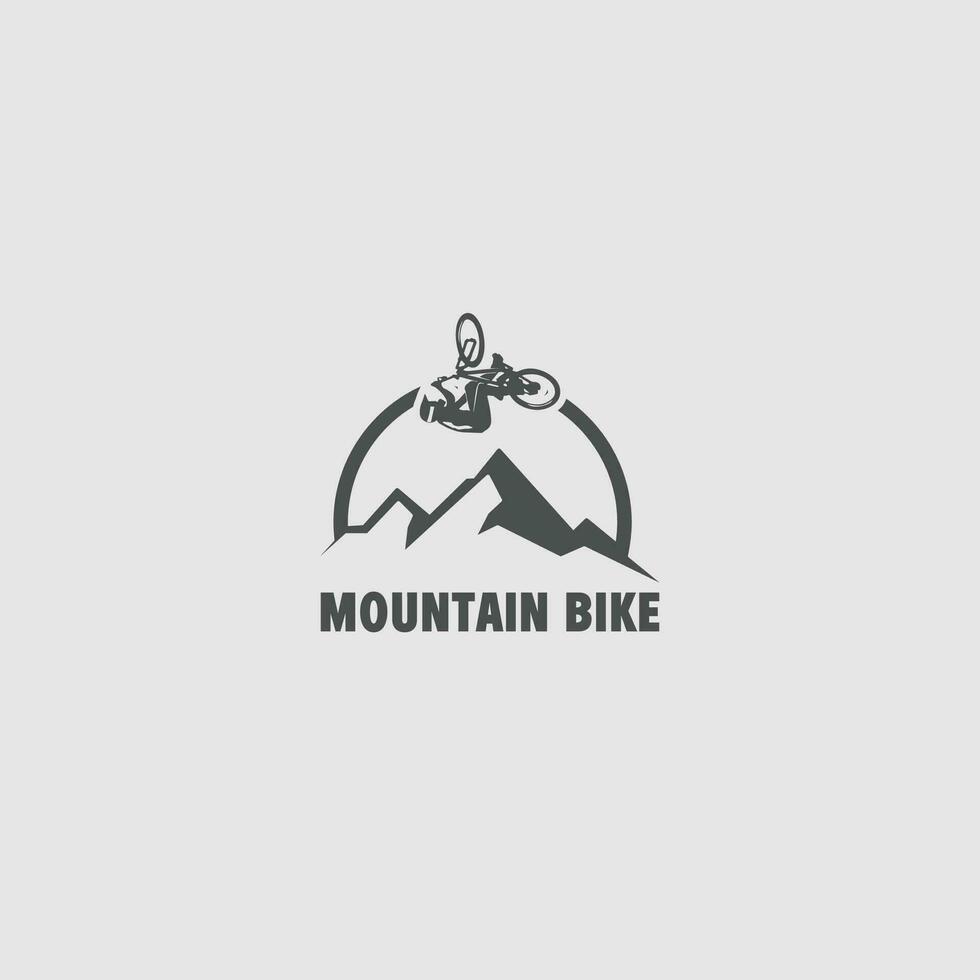 logo mountain bike vettore