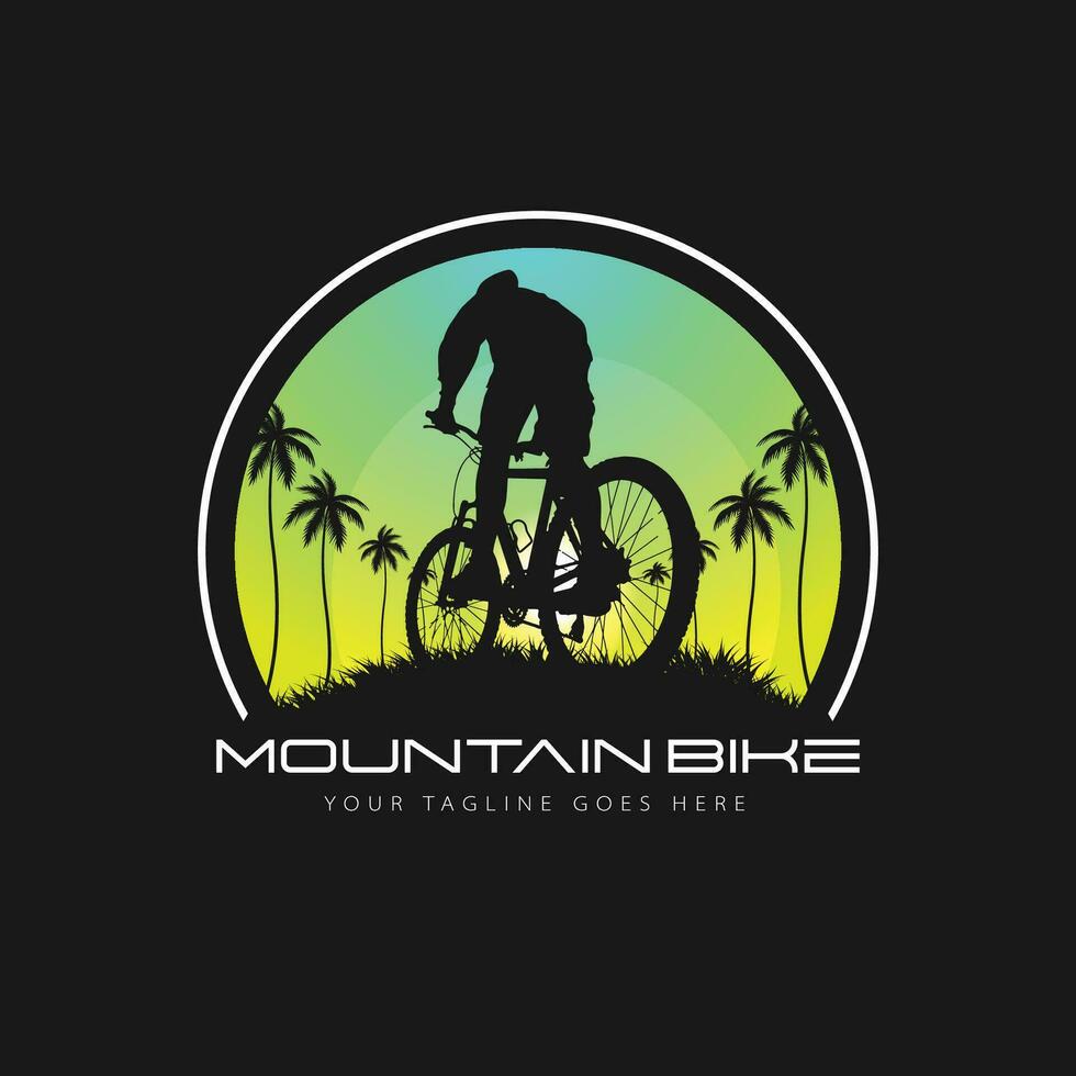 vettore logo mountain bike