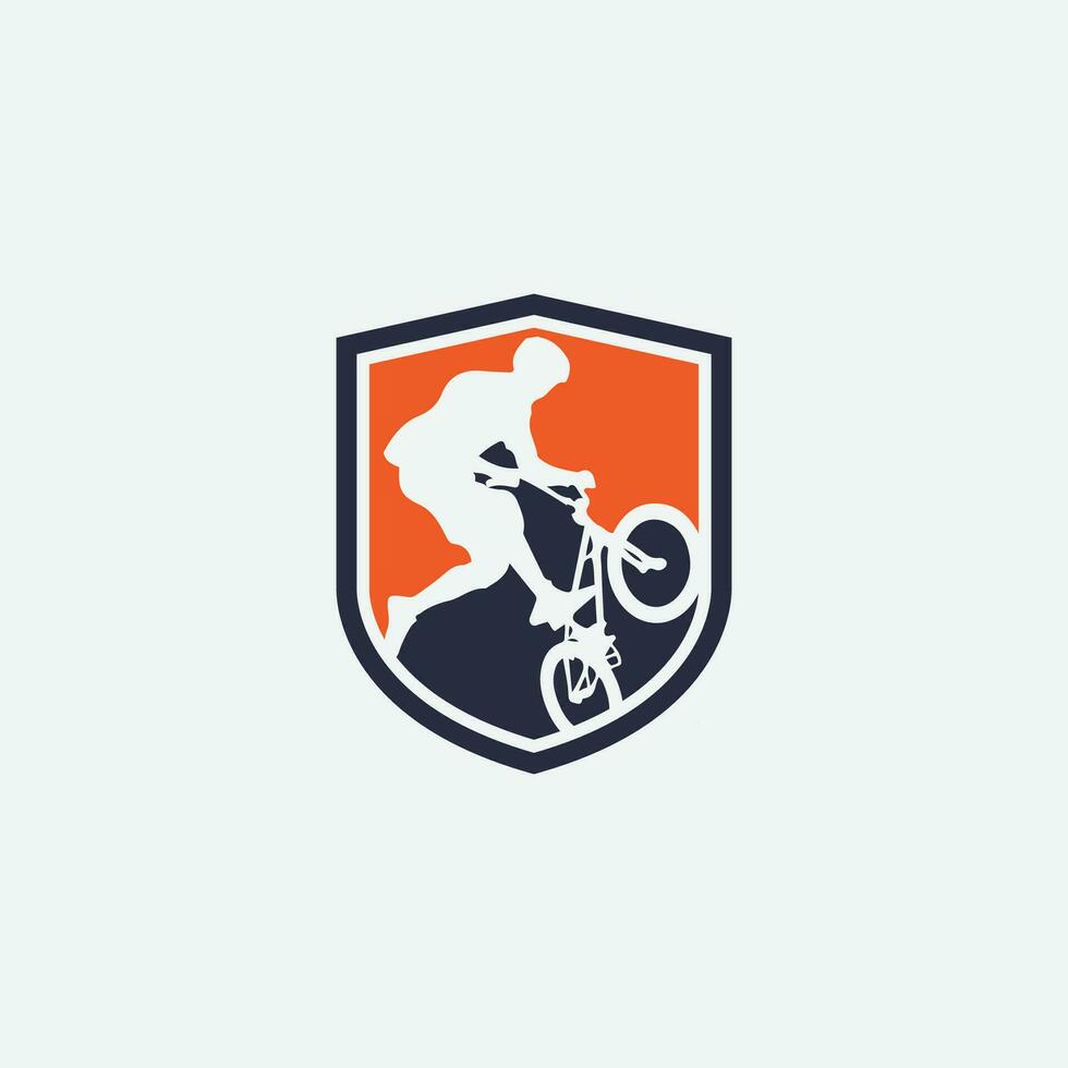 logo mountain bike vettore