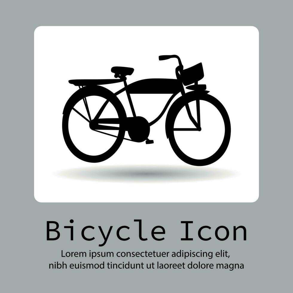 bicicletta icona, bicicletta icona, bicicletta logo, bicicletta vettore silhouette su un' piatto pulsante vettore.