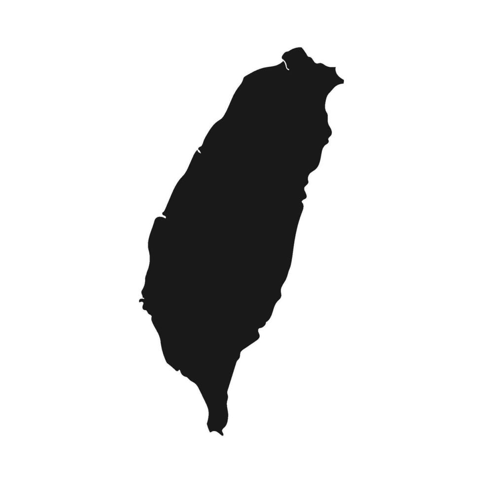 Taiwan carta geografica icona vettore