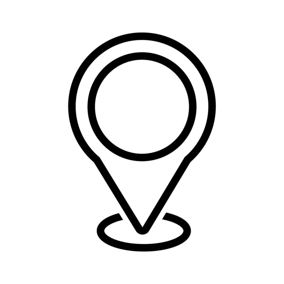 Posizione vettore icona. punto illustrazione cartello. posizione simbolo. posto logo.