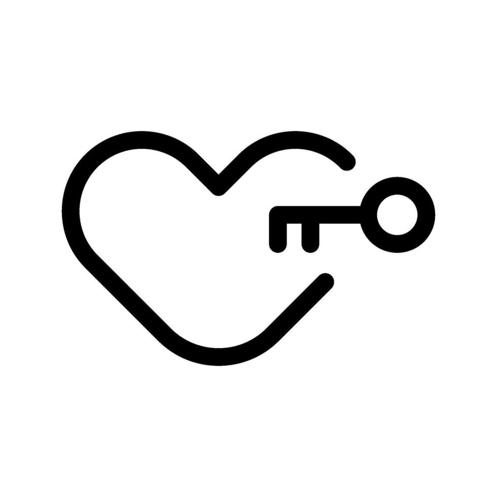 cuore serratura icona vettore simbolo design illustrazione