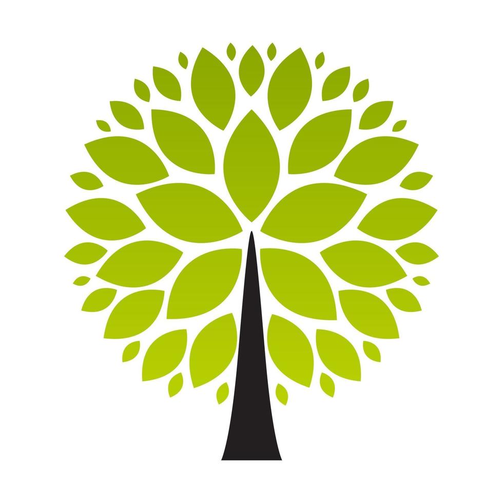 albero semplice icona astratta. illustrazione vettoriale