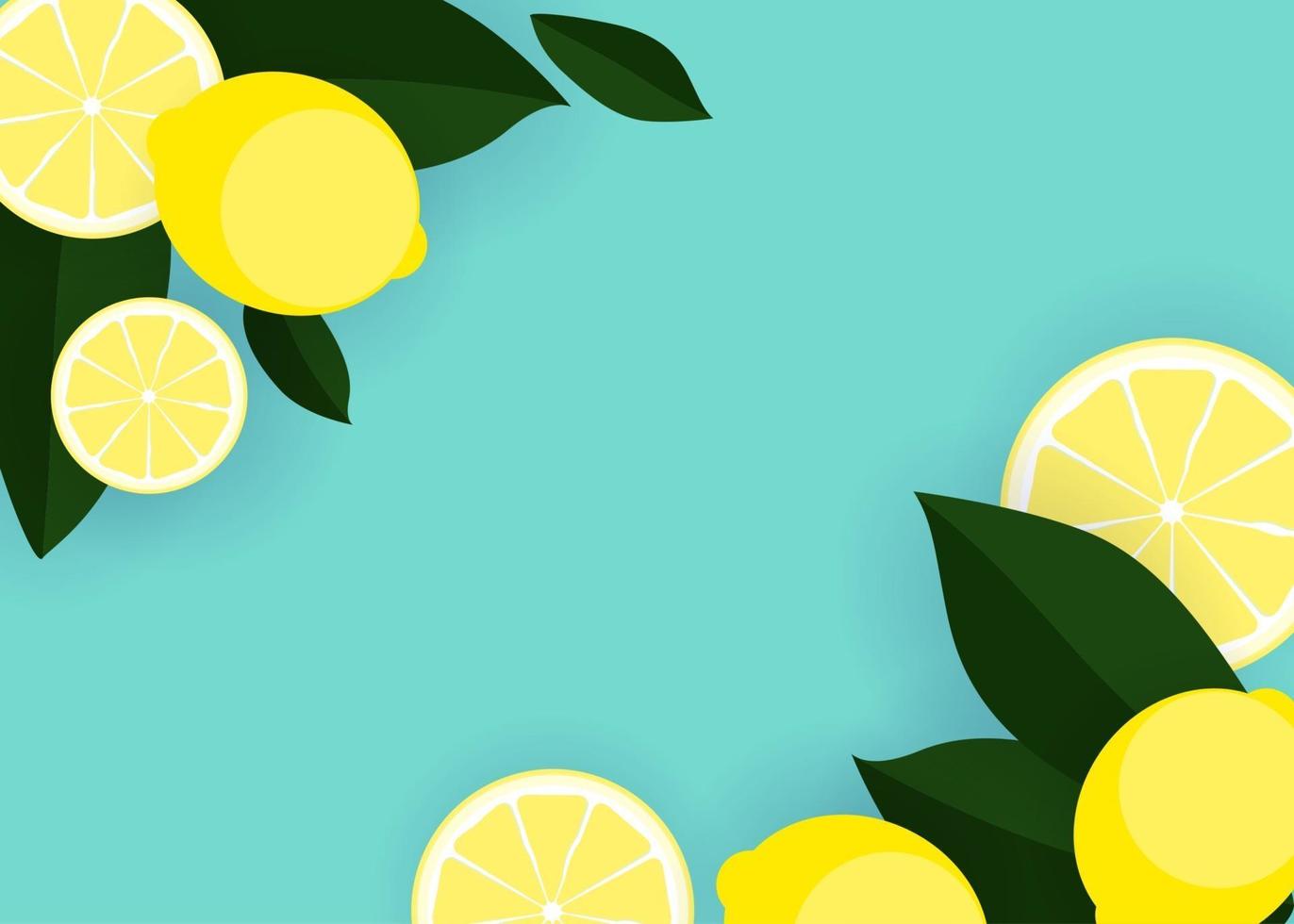 illustrazione vettoriale di sfondo astratto limone