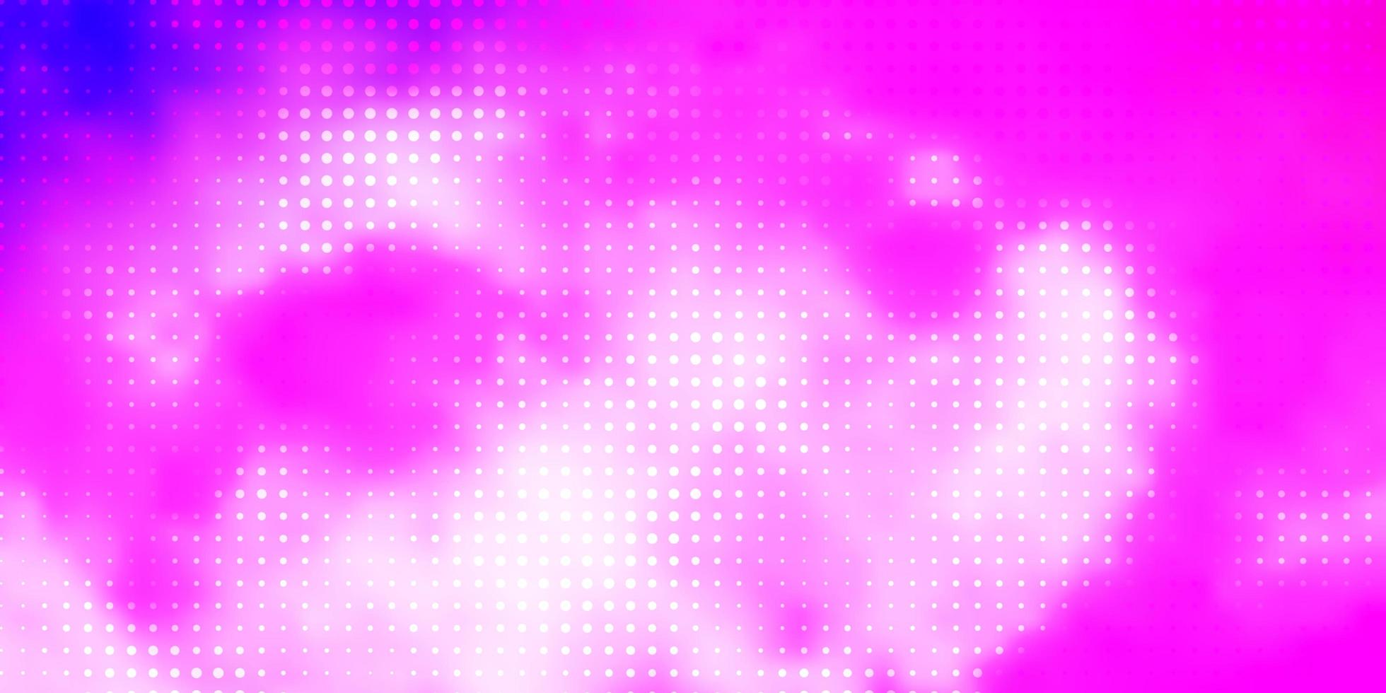 layout vettoriale viola chiaro, rosa con forme circolari. illustrazione con set di brillanti sfere astratte colorate. modello per siti web.