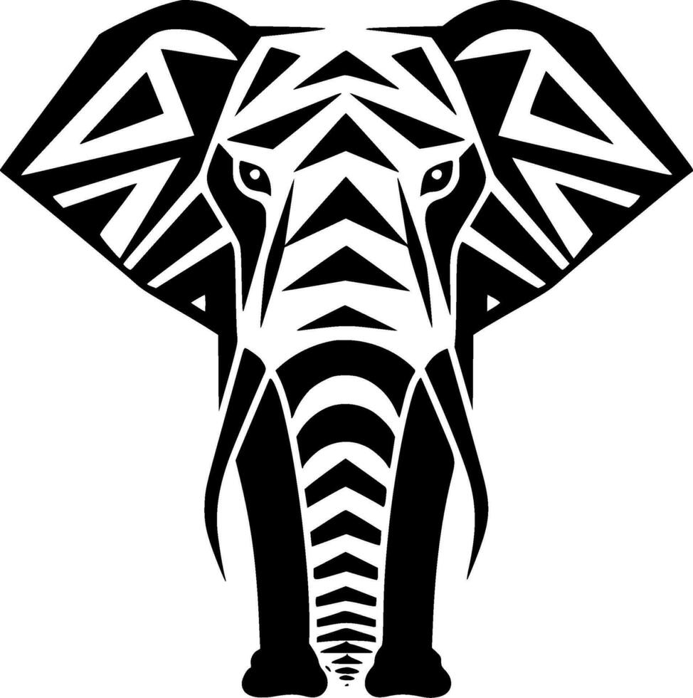 elefante, minimalista e semplice silhouette - vettore illustrazione