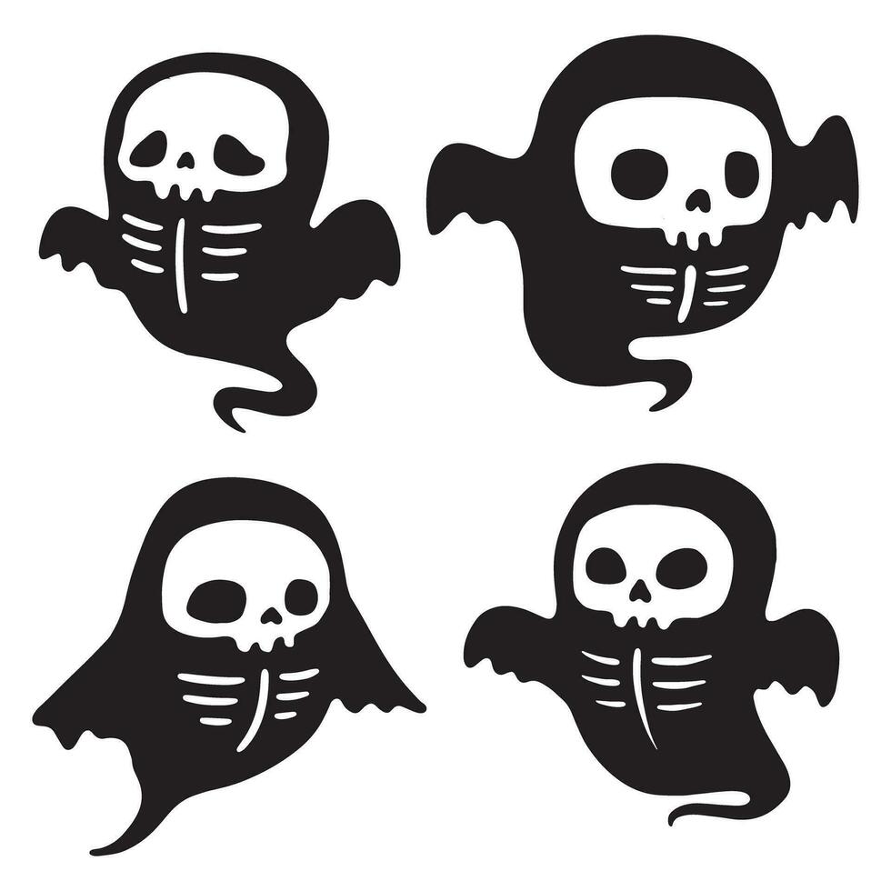 Halloween fantasma clipart fascio vettore