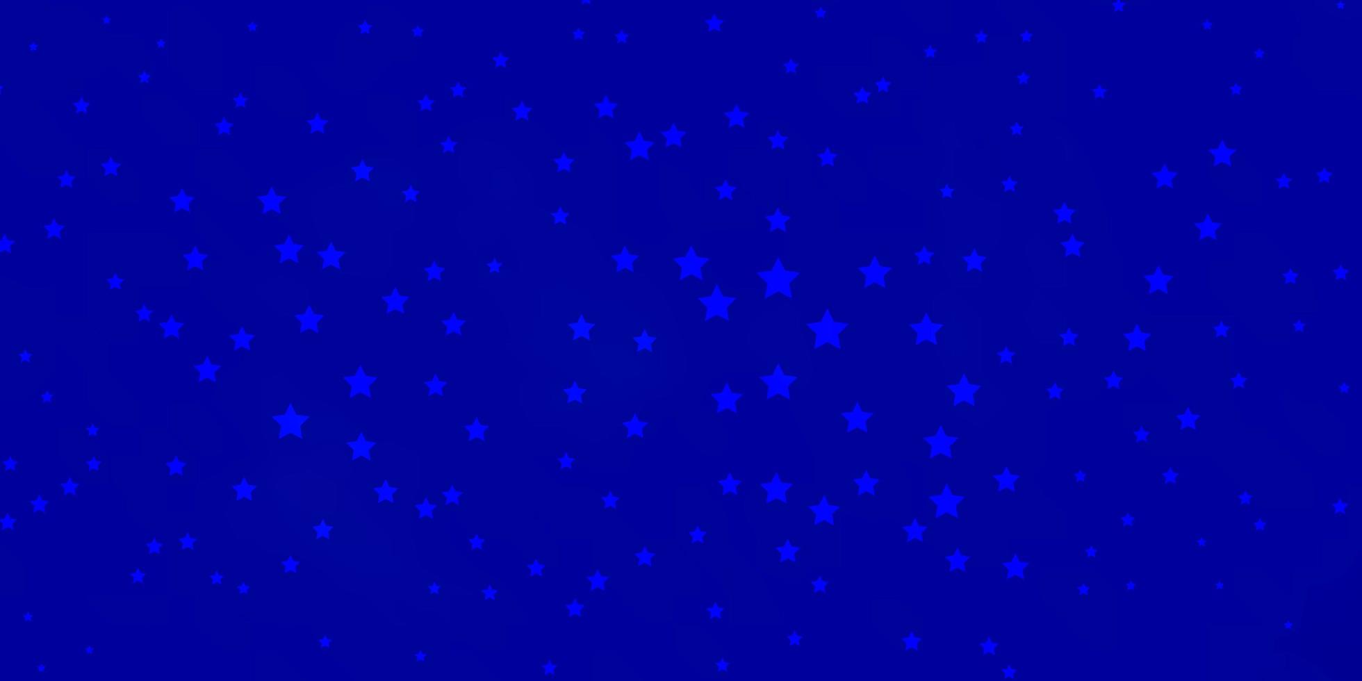 modello vettoriale blu scuro con stelle astratte. sfocatura del design decorativo in stile semplice con le stelle. modello per annuncio di capodanno, libretti.