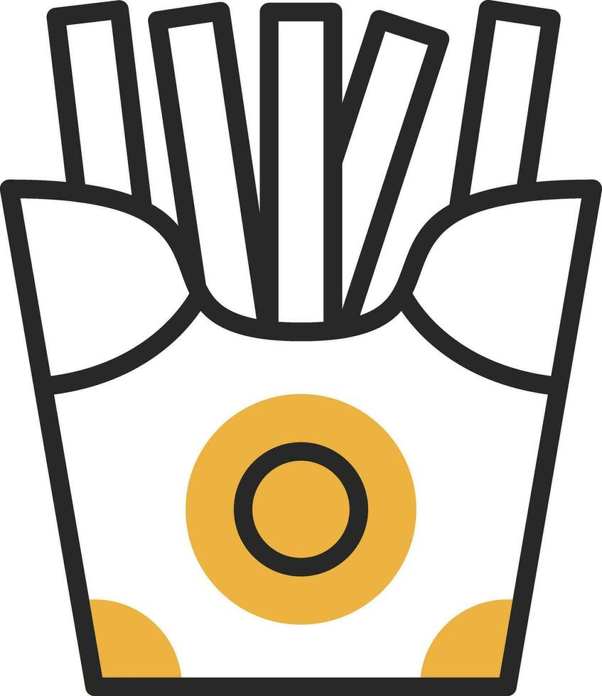 patatine fritte vettore icona design