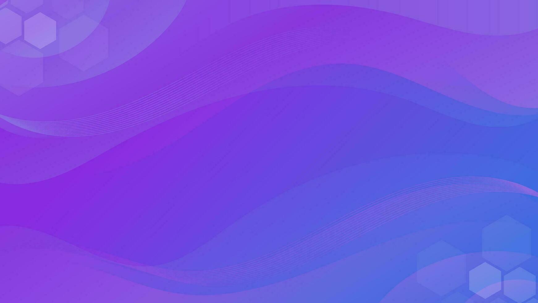 astratto pendenza viola blu liquido onda sfondo vettore