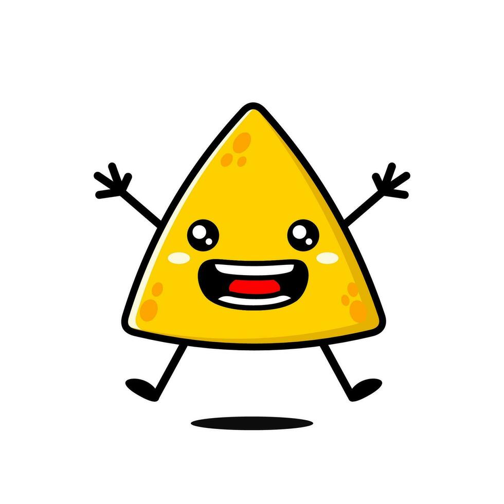 carino nacho cartone animato personaggio vettore