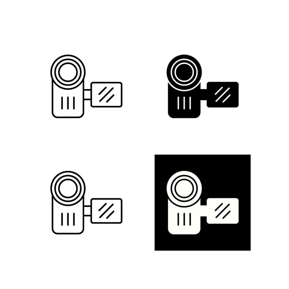 icona di vettore della videocamera